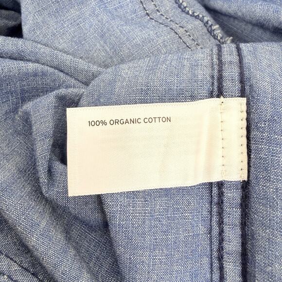 DULUTH Trading Co Chambray Shirt Dress 2XL Rootstock Denim Blue Utility Western - Picture 10 of 15